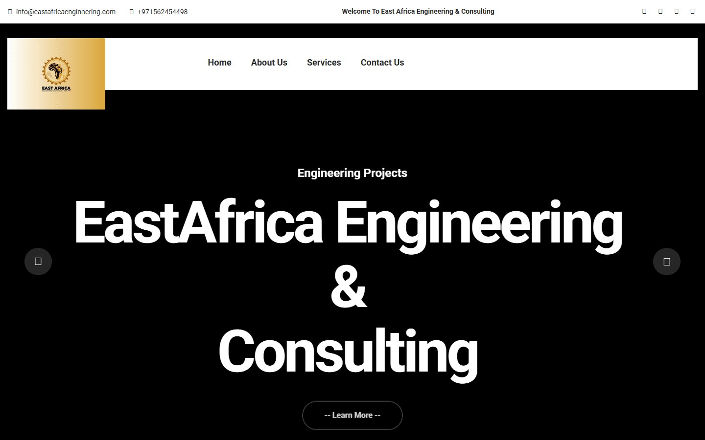 East Africa Engineering website