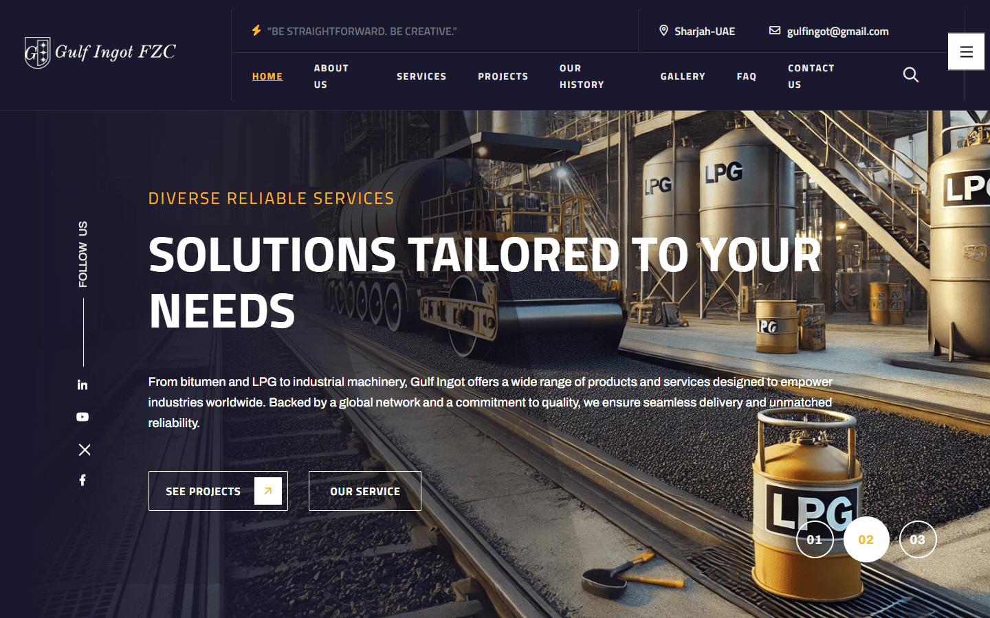 Gulf Ingot FZC website